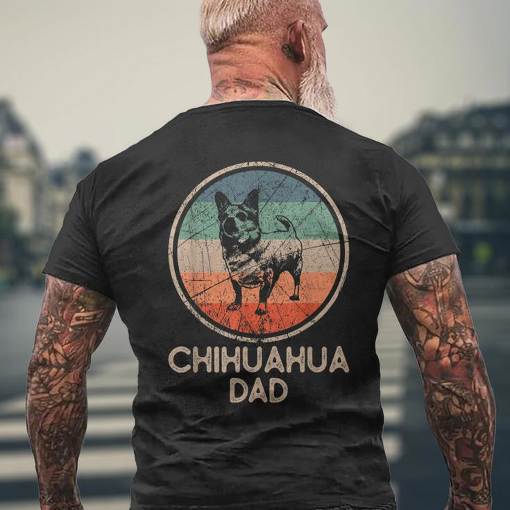 Chihuahua Dog - Vintage Chihuahua Dad Men's T-shirt Back Print Gifts for Old Men