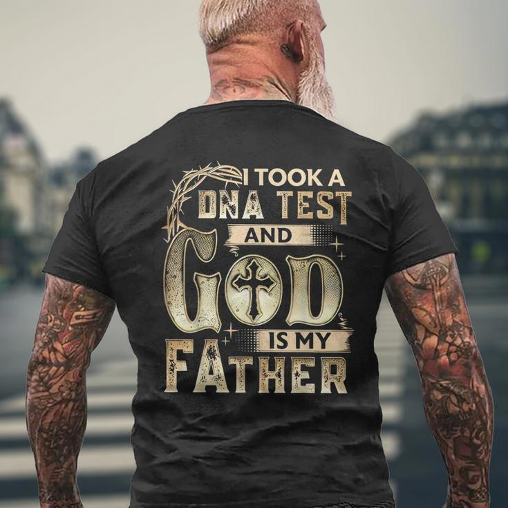 Christian I Took A Dna Test And God Is My Father Gospel Pray Mens Back Print T-shirt Gifts for Old Men