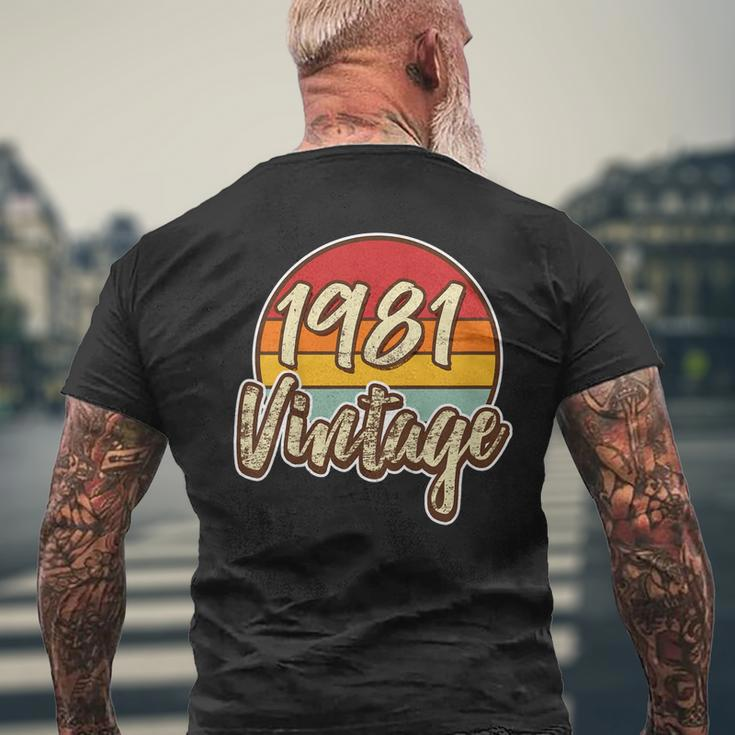 Classic Vintage 38Th BirthdayShirt 38 Years Old 1981 Men's Back Print T-shirt Gifts for Old Men