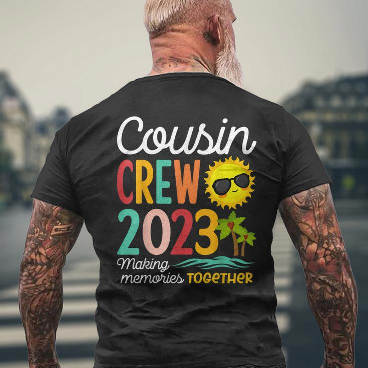 Cousin Crew 2023 Summer Vacation Beach Family Trip Matching Men's Back Print T-shirt Gifts for Old Men