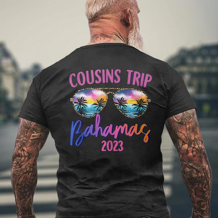 Cousins Trip Bahamas 2023 Sunglasses Summer Vacation Men's Back Print T-shirt Gifts for Old Men