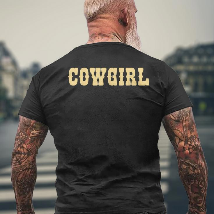 Cowgirl Brown Cowgirl Men's Back Print T-shirt Gifts for Old Men