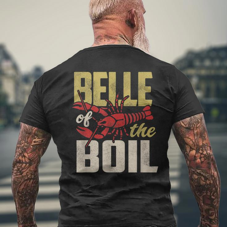 Crawfish Belle Of The Boil Cajun Crayfish Queen Men's Back Print T-shirt Gifts for Old Men