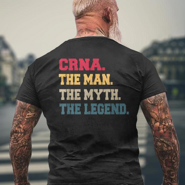 Crna Mans The Myth Legend Gifts For Him Mens Back Print T-shirt Gifts for Old Men