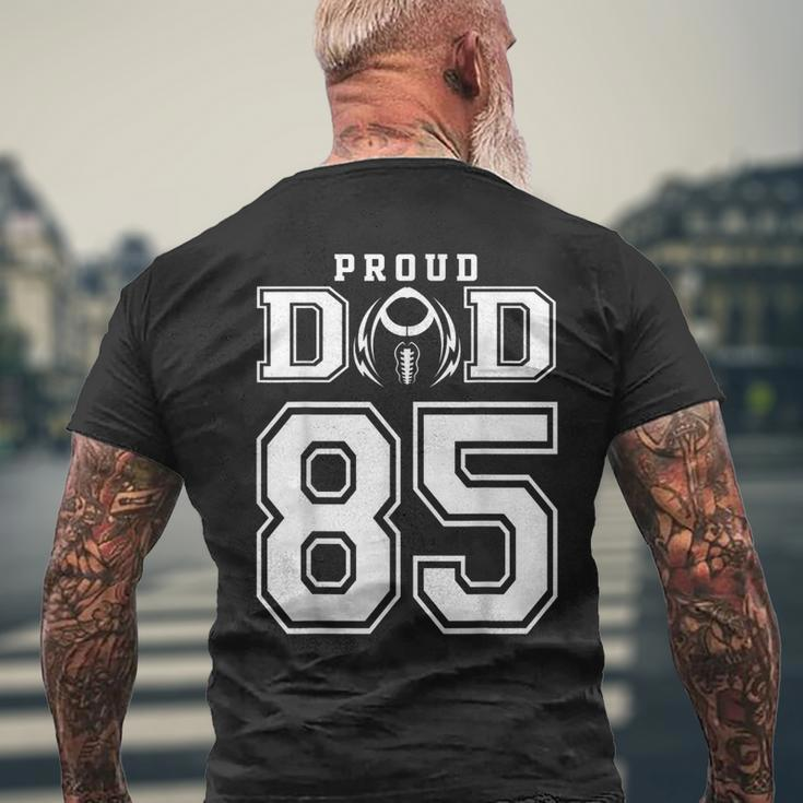 Custom Proud Football Dad Number 85 Personalized For Men Men's Back Print T-shirt Gifts for Old Men
