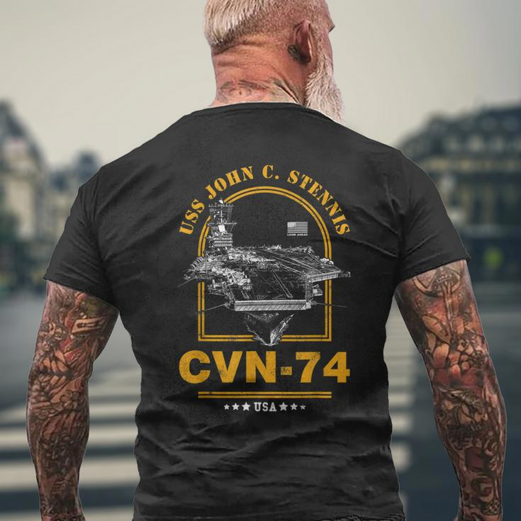 Cvn-74 Uss John C Stennis Men's T-shirt Back Print Gifts for Old Men
