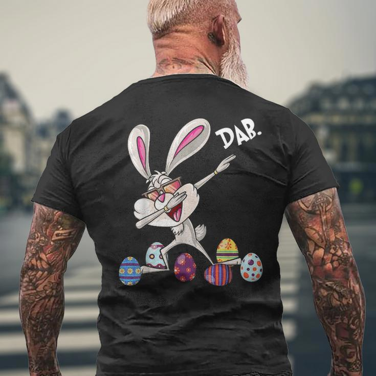 Dabbing Easter Rabbit Eggs Dab Hunting Bunny Men's T-shirt Back Print Gifts for Old Men
