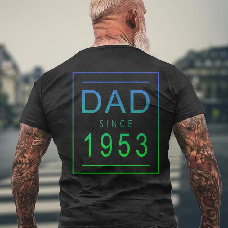 Dad Since 1953 53 Aesthetic Promoted To Daddy Father Bbjzds Men's Back Print T-shirt Gifts for Old Men