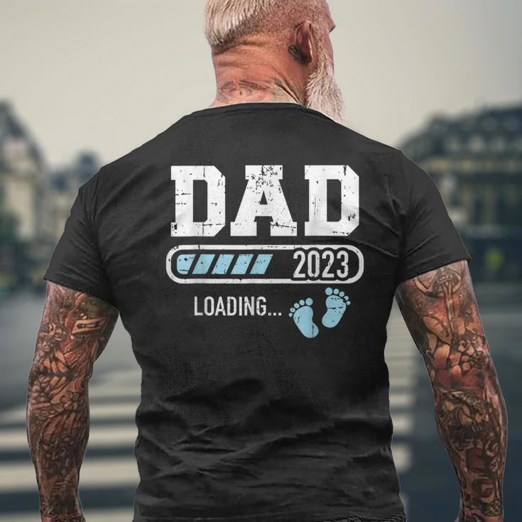 Dad 2023 Loading For Pregnancy Announcement Gift For Mens Mens Back Print T-shirt Gifts for Old Men