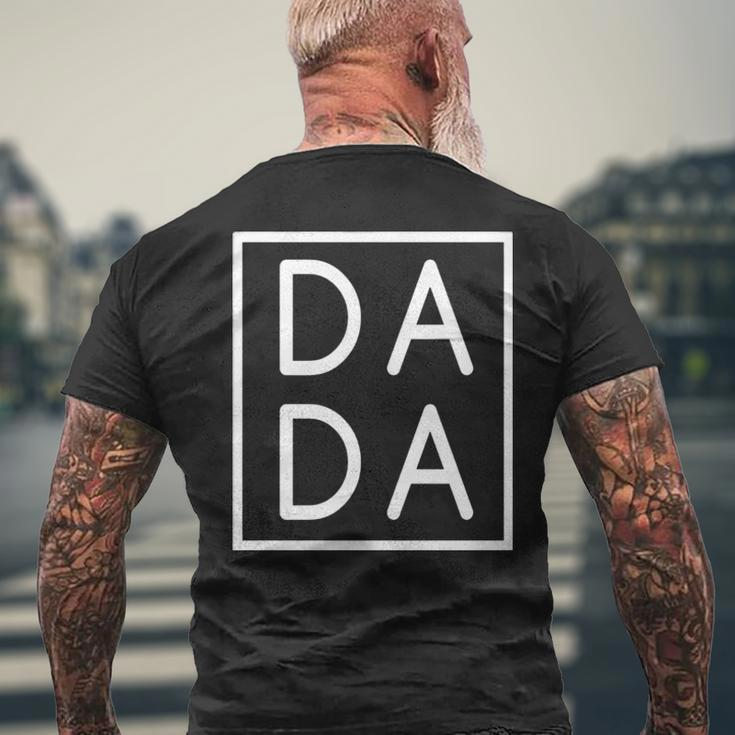 Dad Dada New Dad Father Birthday Dad Life Men's Back Print T-shirt Gifts for Old Men