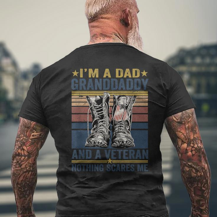 Mens Im Dad Granddaddy And A Veteran For Fathers Day Men's T-shirt Back Print Gifts for Old Men