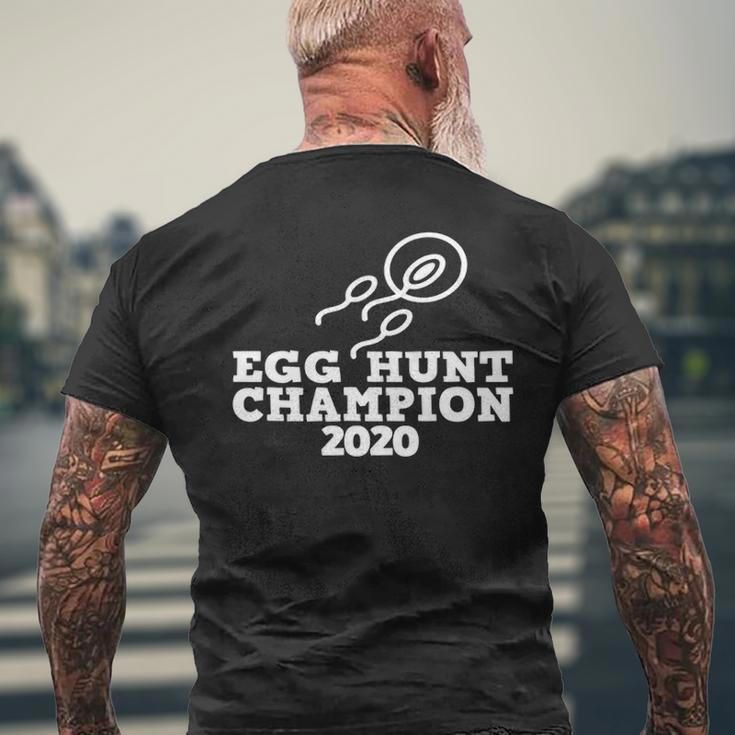 Dad Pregnancy Announcement Egg Hunt Champion 2020 Men's T-shirt Back Print Gifts for Old Men