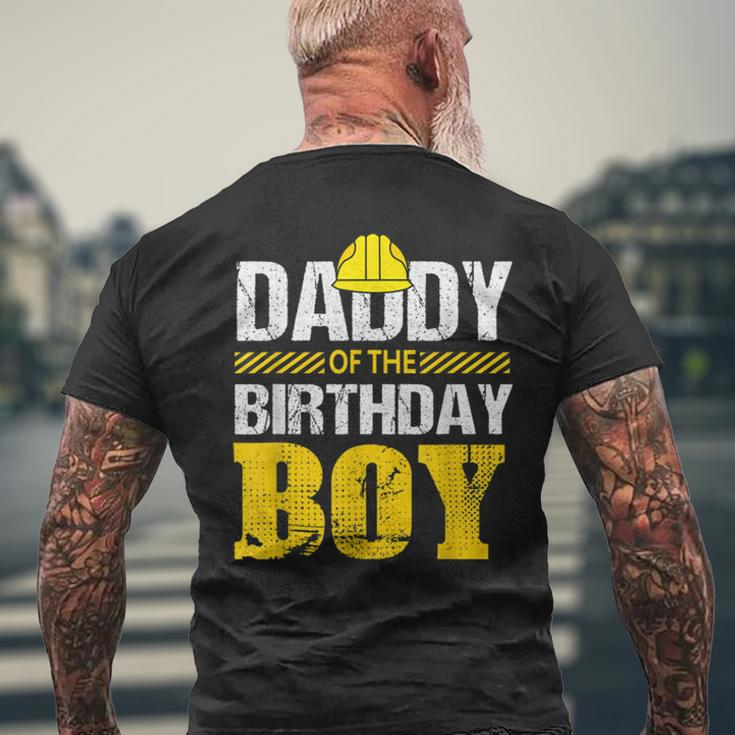 Daddy Of The Birthday Boy Construction Family Matching Men's Back Print T-shirt Gifts for Old Men