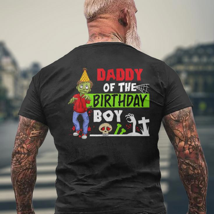 Daddy Of The Birthday Boy Cute Zombie Kids &Amp Boys Men's Back Print T-shirt Gifts for Old Men