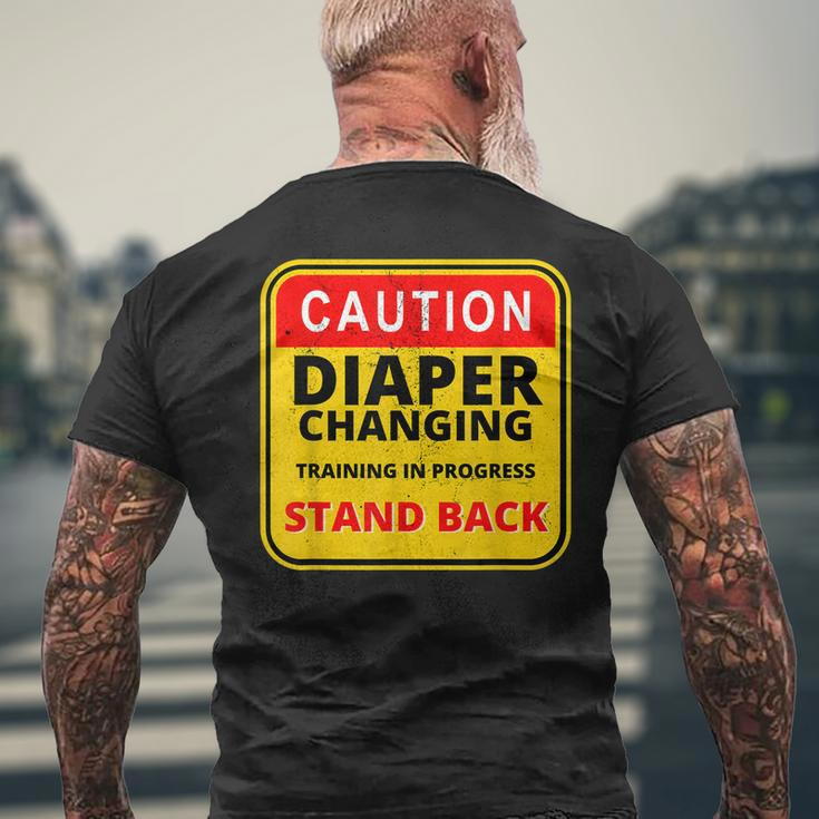 Daddy Diaper Kit New Dad Survival Dads Baby Changing Outfit Men's Back Print T-shirt Gifts for Old Men