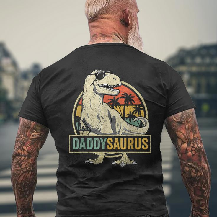 Daddy SaurusRex Dinosaur Men Daddysaurus Family Matching Mens Back Print T-shirt Gifts for Old Men