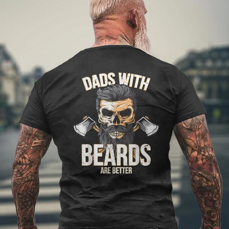 Dads With Beards Are BetterNew Daddy For Men Men's Back Print T-shirt Gifts for Old Men