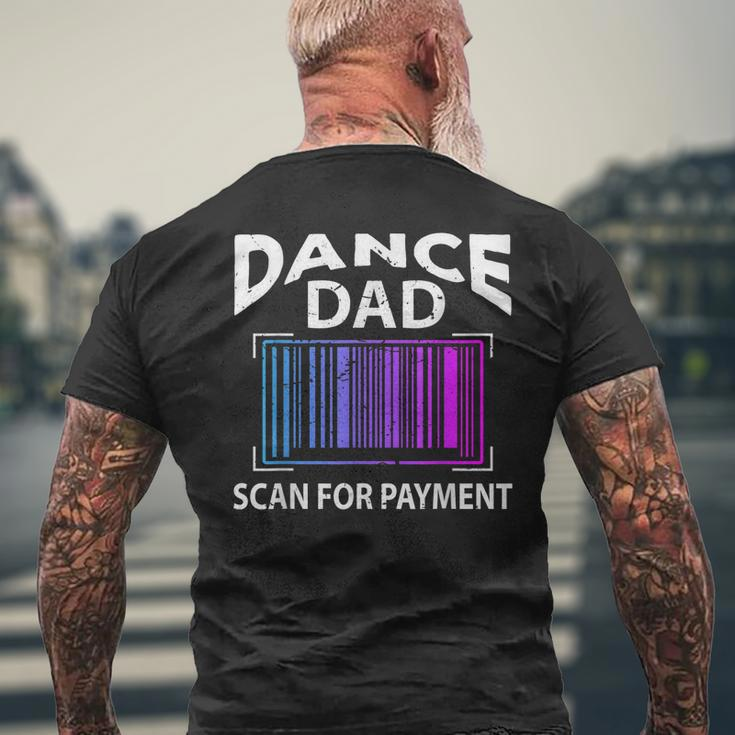 Dance Dad Scan For Payment Men's Back Print T-shirt Gifts for Old Men