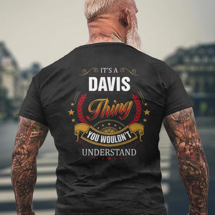 Davis Family Crest Davis Davis Clothing DavisDavis T For The Davis Men's T-shirt Back Print Gifts for Old Men