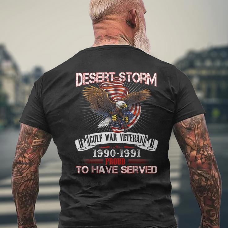 Desert Storm VeteranVeteran Proud For Fathers Day Men's T-shirt Back Print Gifts for Old Men