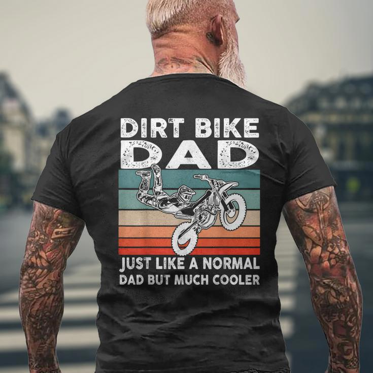 Dirtbike Motocross Dirt Bike Dad Mx Vintage Men's T-shirt Back Print Gifts for Old Men
