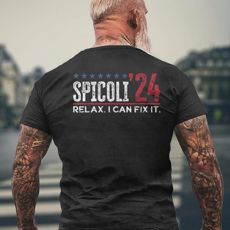 Distressed Spicoli 24 Spicoli 2024 Relax I Can Fix It Men's Back Print T-shirt Gifts for Old Men