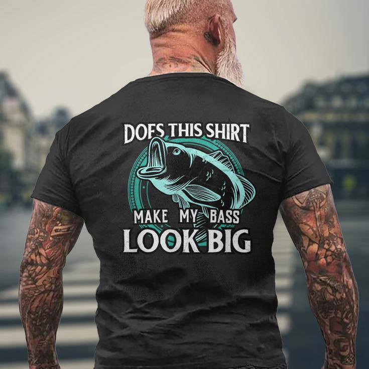 Does This Make My Bass Look Big FishingMen's Back Print T-shirt Gifts for Old Men