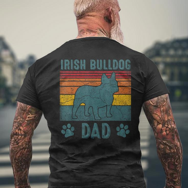 Dog Irish Bulldog Dad - Vintage Irish Bulldog Dad Men's T-shirt Back Print Gifts for Old Men