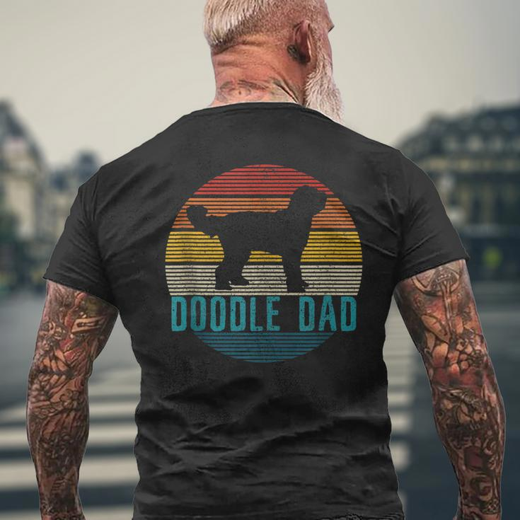 Mens Doodle Dad - Vintage Goldendoodle Dog Owner Men's T-shirt Back Print Gifts for Old Men