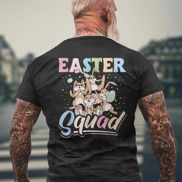 Easter Squad Bunnies Easter Egg Hunting Bunny Rabbit Men's Back Print T-shirt Gifts for Old Men