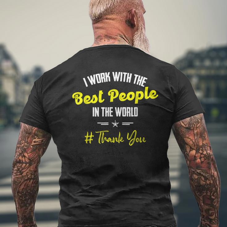 Employee Appreciation Leaders Boss Saying - Bosses Day Men's Back Print T-shirt Gifts for Old Men