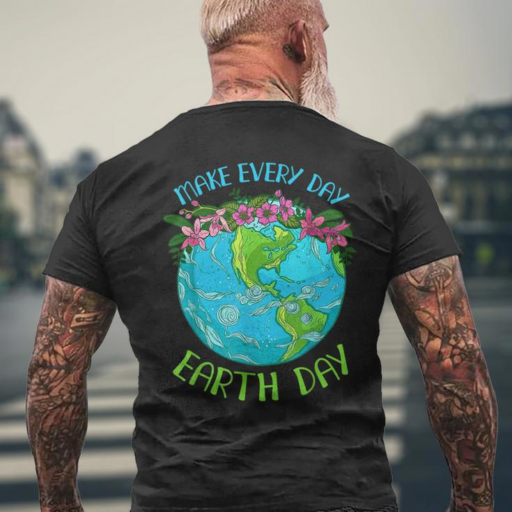 Make Everyday Earthday Earth Day For 2023 Men's Back Print T-shirt Gifts for Old Men