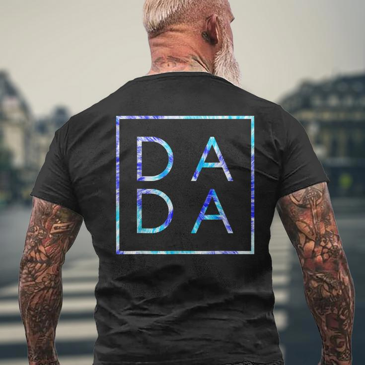 Fathers Day For New Dad Dada Him Papa Funny Tie Dye Dada Mens Back Print T-shirt Gifts for Old Men