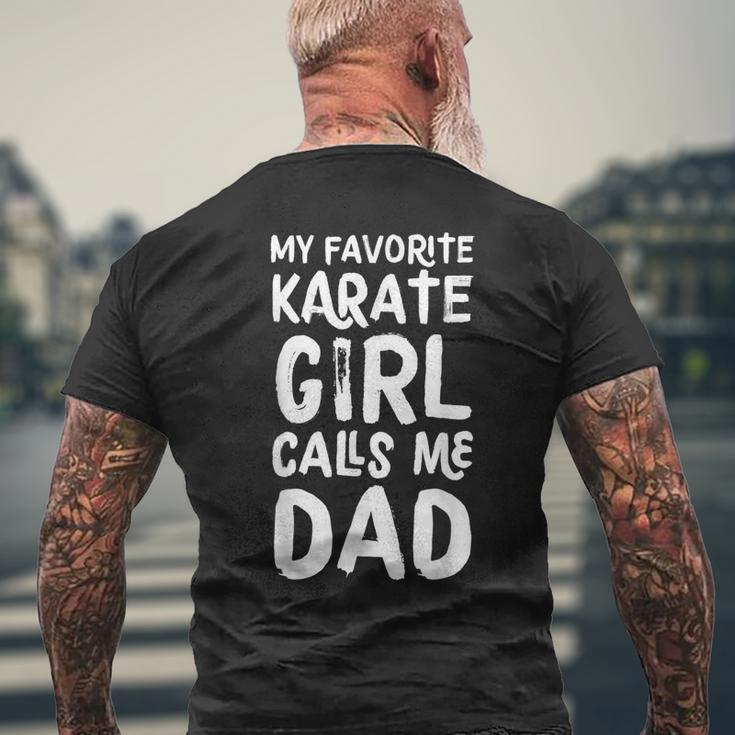 My Favorite Karate Girl Calls Me Dad Sports Men's T-shirt Back Print Gifts for Old Men