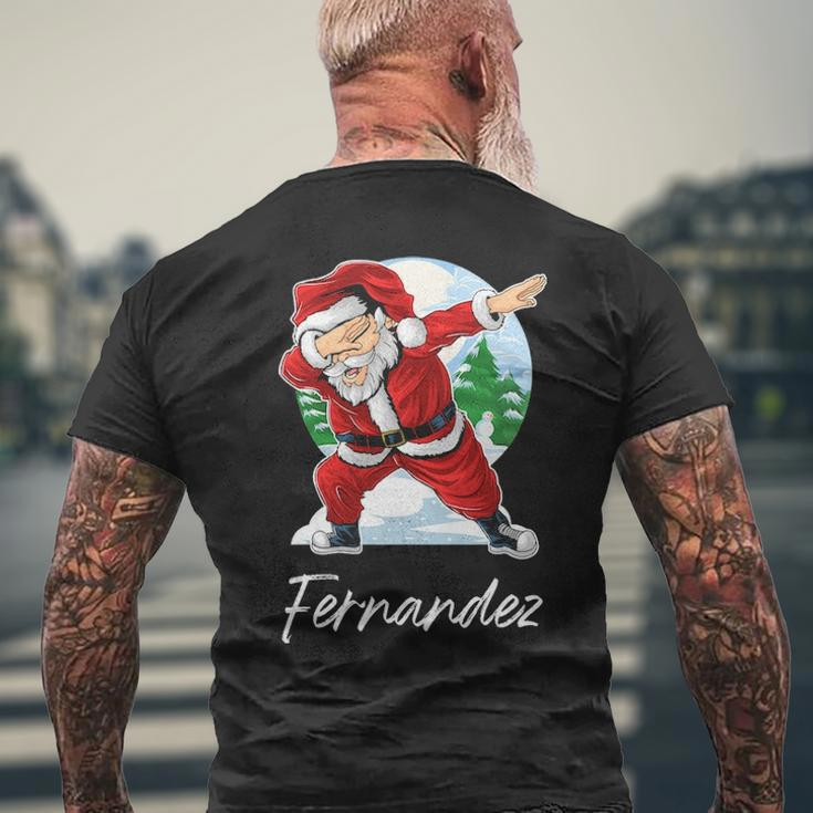 Fernandez Name Gift Santa Fernandez Mens Back Print T-shirt Gifts for Old Men