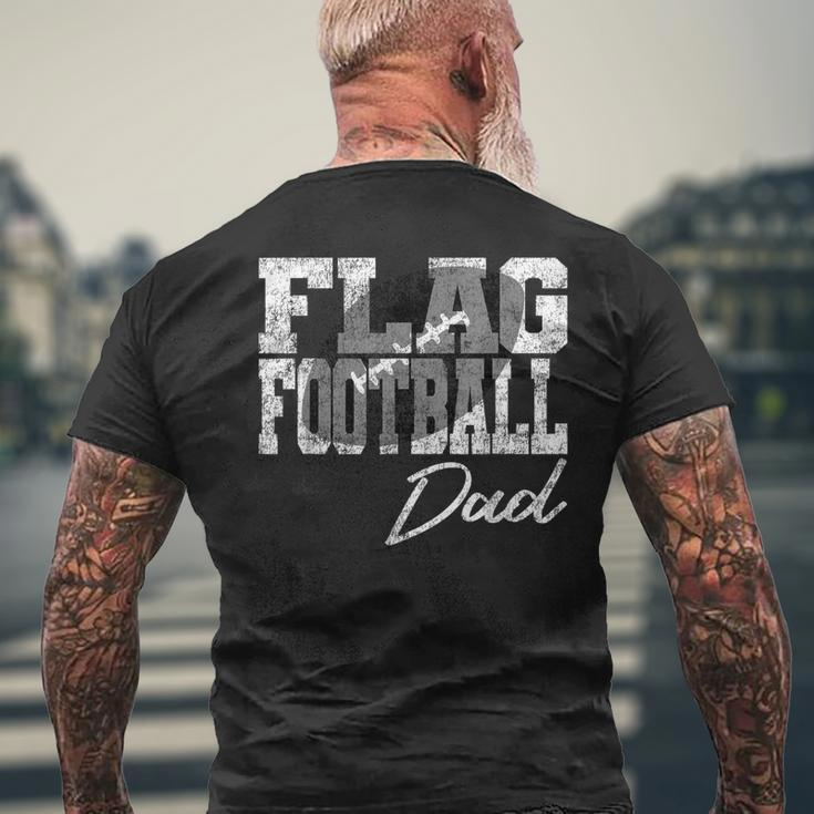 Mens Flag Football Dad Men's T-shirt Back Print Gifts for Old Men