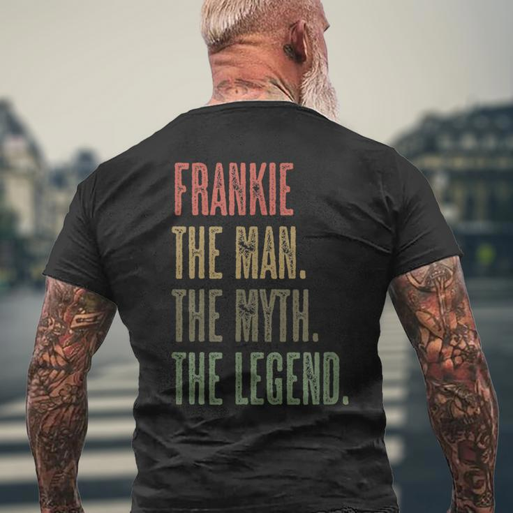 Frankie The Man The Myth The Legend | Funny Men Boys Name Mens Back Print T-shirt Gifts for Old Men