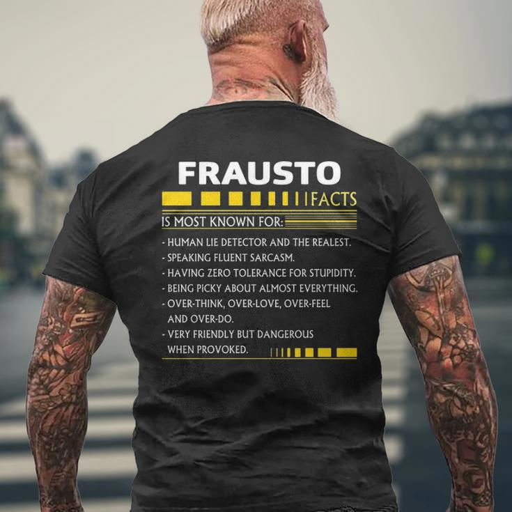 Frausto Name Gift Frausto Facts V2 Mens Back Print T-shirt Gifts for Old Men