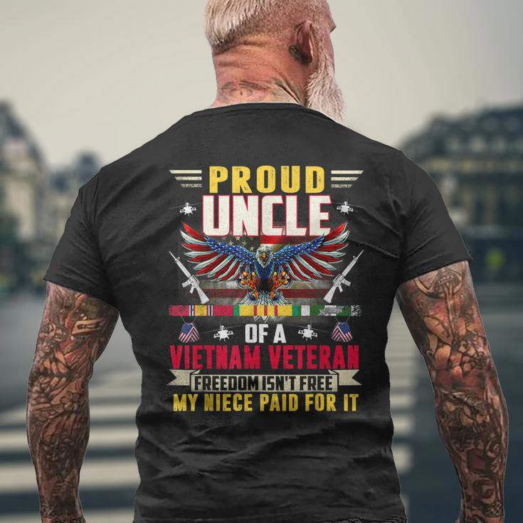 Freedom Isnt Free - Proud Uncle Of A Vietnam Veteran Niece Men's T-shirt Back Print Gifts for Old Men