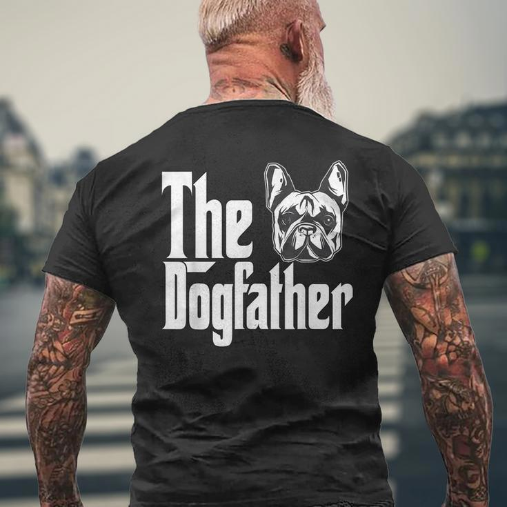 French Bulldog Dog Dad Dogfather Dogs Daddy Father Mens Back Print T-shirt Gifts for Old Men