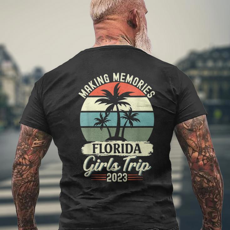 Friends Vacation Girl Weekend Florida Girls Trip 2023 Men's Back Print T-shirt Gifts for Old Men
