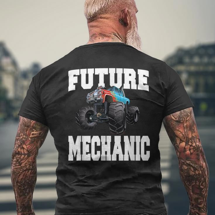 Future Mechanic Costume Monster Truck Adults & Kids Mens Back Print T-shirt Gifts for Old Men