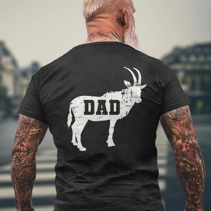 Mens Goat Dad All Time Greatest Vintage Men's T-shirt Back Print Gifts for Old Men