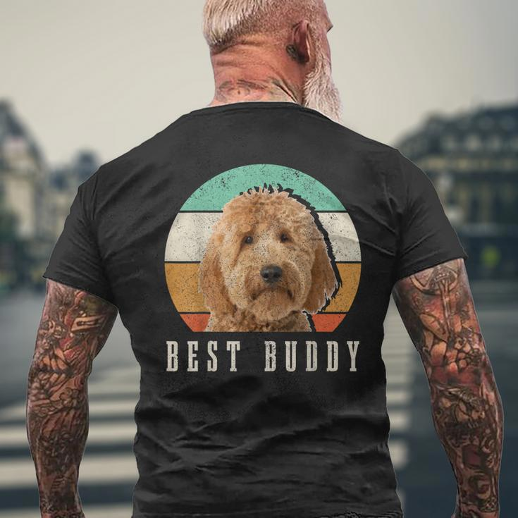 Goldendoodle Dad Doodle Mom Best Buddy Retro Vintage Dog Men's T-shirt Back Print Gifts for Old Men
