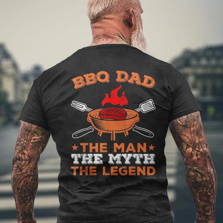 Grill Bbq Dad The Man The Myth The Legend Gift For Mens Mens Back Print T-shirt Gifts for Old Men
