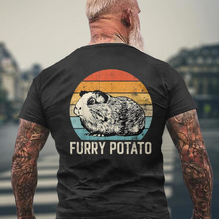 Guinea Pig Furry Potato Vintage Guinea Pig Men's T-shirt Back Print Gifts for Old Men