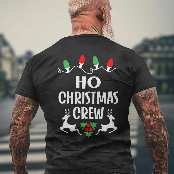 Ho Name Gift Christmas Crew Ho Mens Back Print T-shirt Gifts for Old Men