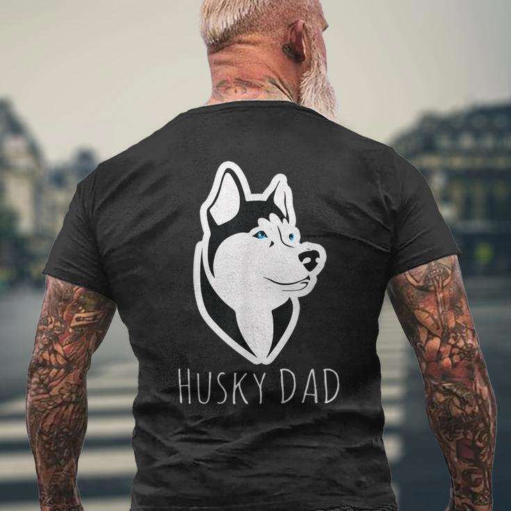 Husky Dad Dog Husky Lovers “Best Friends For Life” Men's Back Print T-shirt Gifts for Old Men
