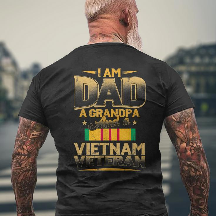 I Am Dad A Grandpa And A Vietnam Veteran Army Soldier Gift Gift For Mens Mens Back Print T-shirt Gifts for Old Men