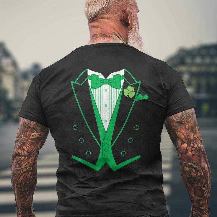 Irish Formal Tuxedo St Patricks Day Men's T-shirt Back Print Gifts for Old Men